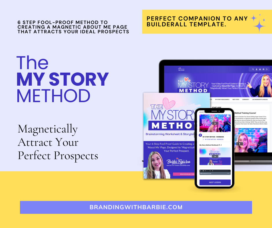 The MY STORY Method - 6 Step Fool Proof Method for Writing Your Story on Your Website About Me Page